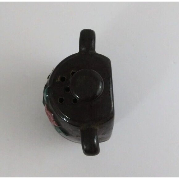 Vintage Thames Redware Pitcher Sugar Shaped Floral 4" Salt & Pepper Shakers - Picture 13 of 14